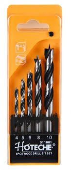 5PC WOOD DRILL BIT