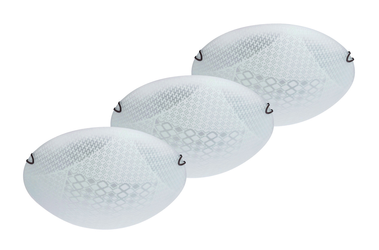 GLASS CEILING LMP 2XE27 40W 3PK