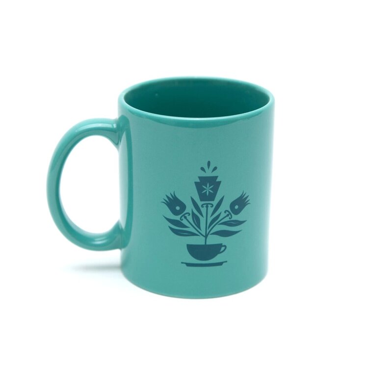 15OZ SOFT SQ TEAL CUP