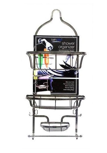 BLACK SHOWER ORAGANIZER