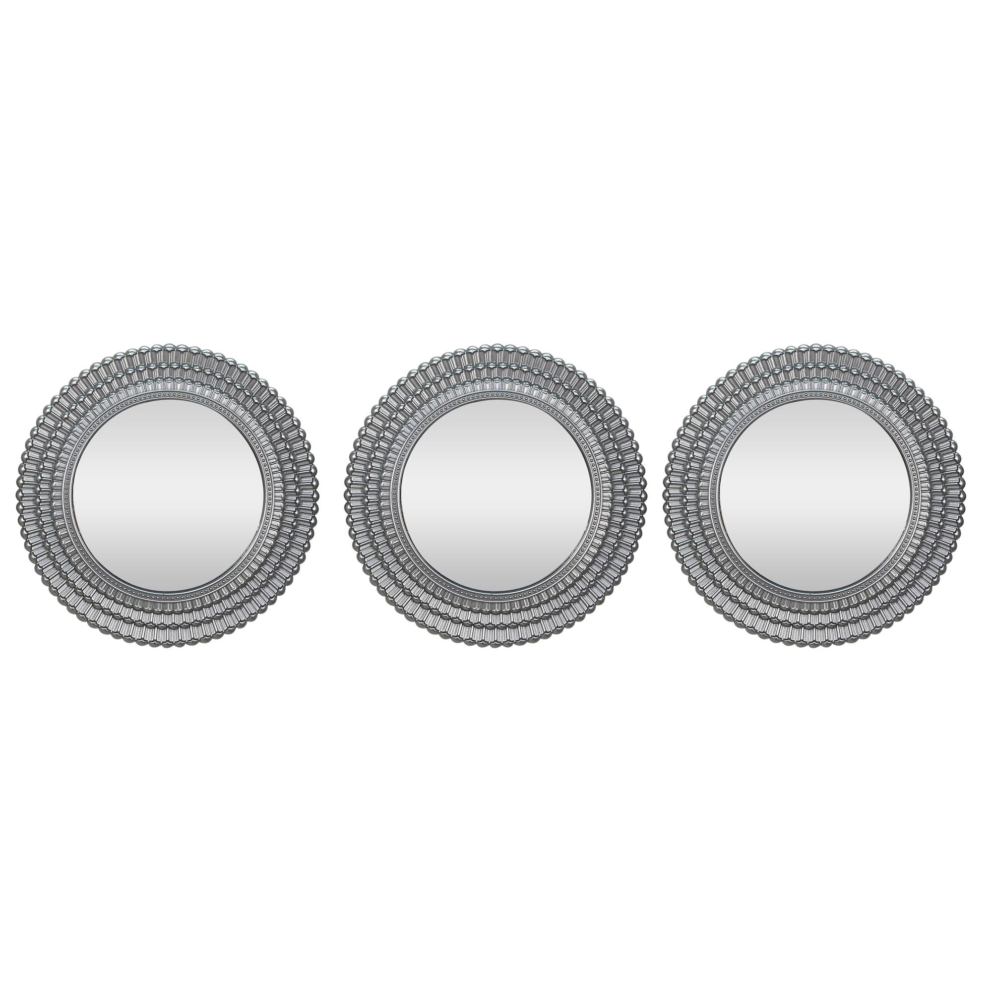 3PC 25X25X2 SILVER MIRROR