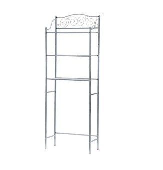 SILVER BATHROOM STAND