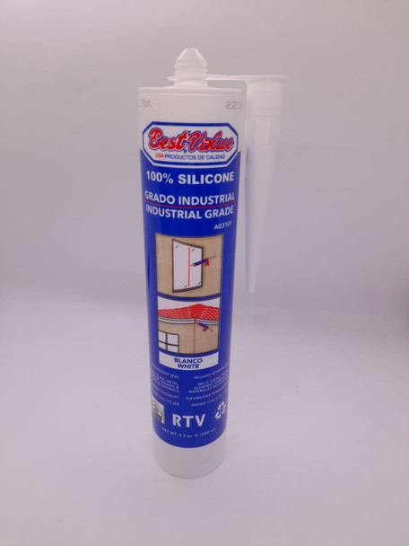 10.1OZ WHITE BEST VALUE SILICONE