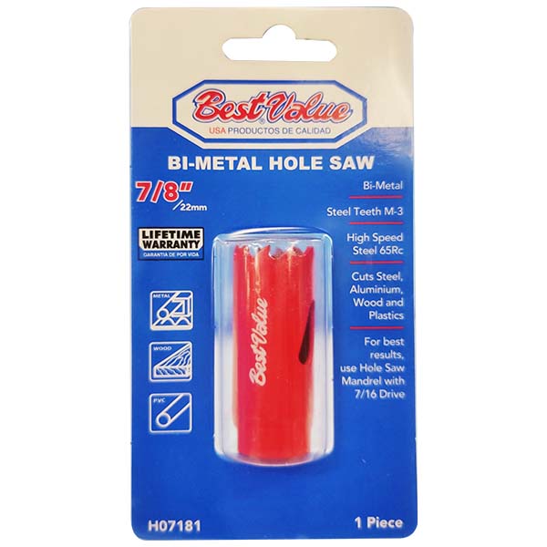 7/8" BIMETAL HOLESAW