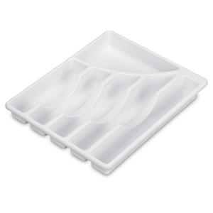 6 COMP WHT CUTLERY TRAY