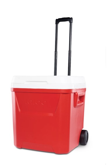 60QT RED WHEELED COOLER