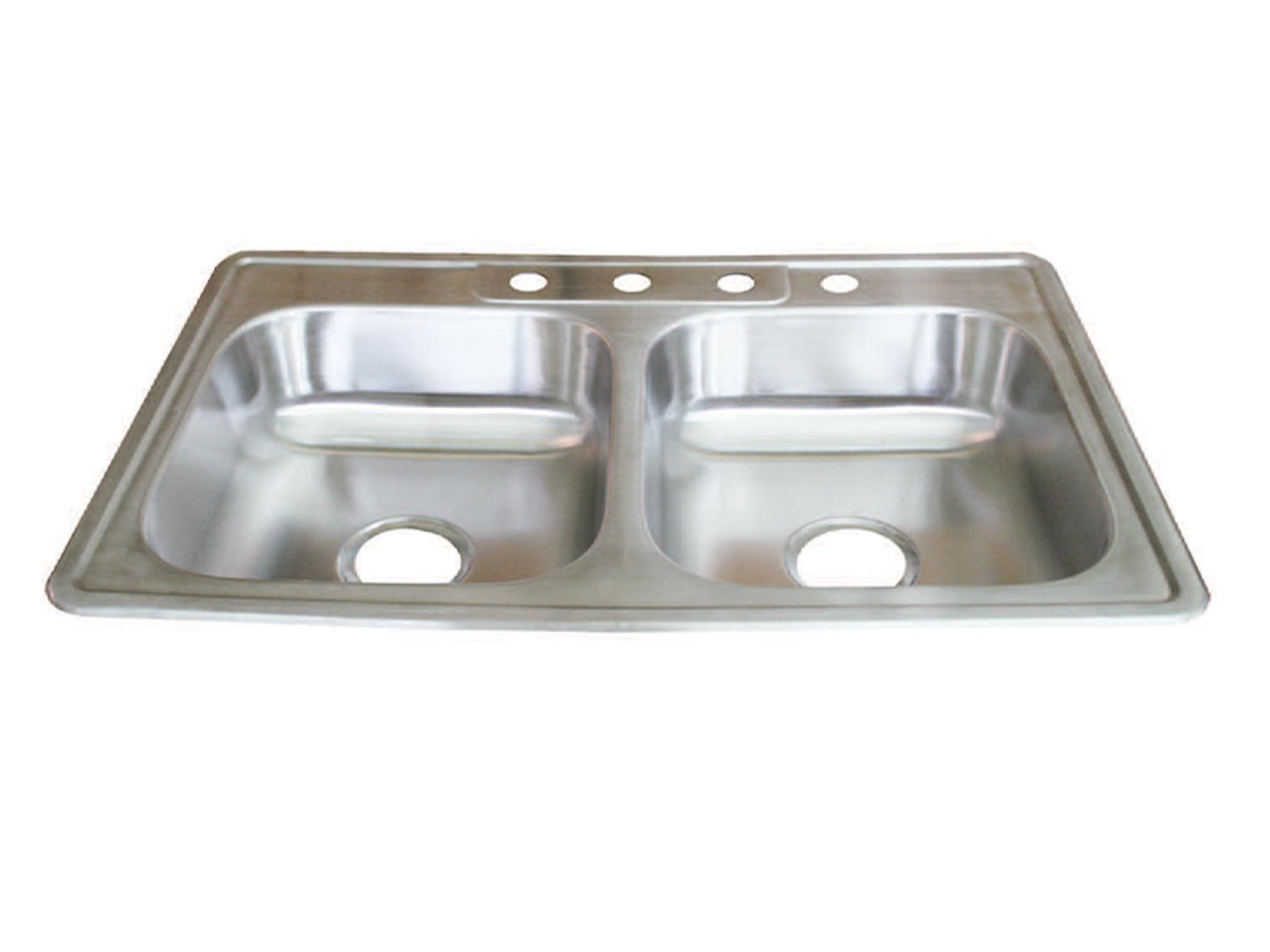 S.S Sink DBL 33"x22"x7"
