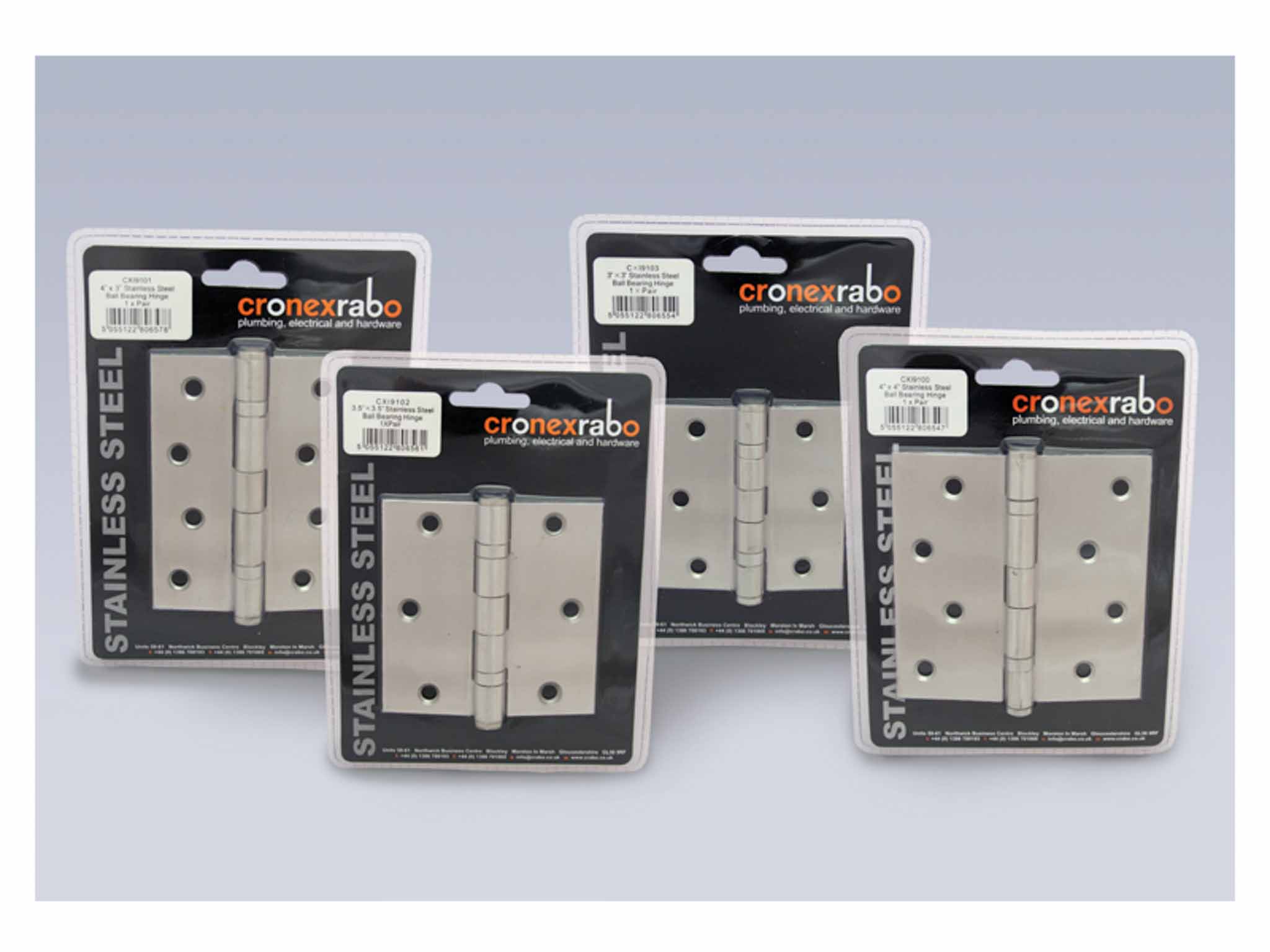 Ball Bearing Hinge S/S 4"x3"