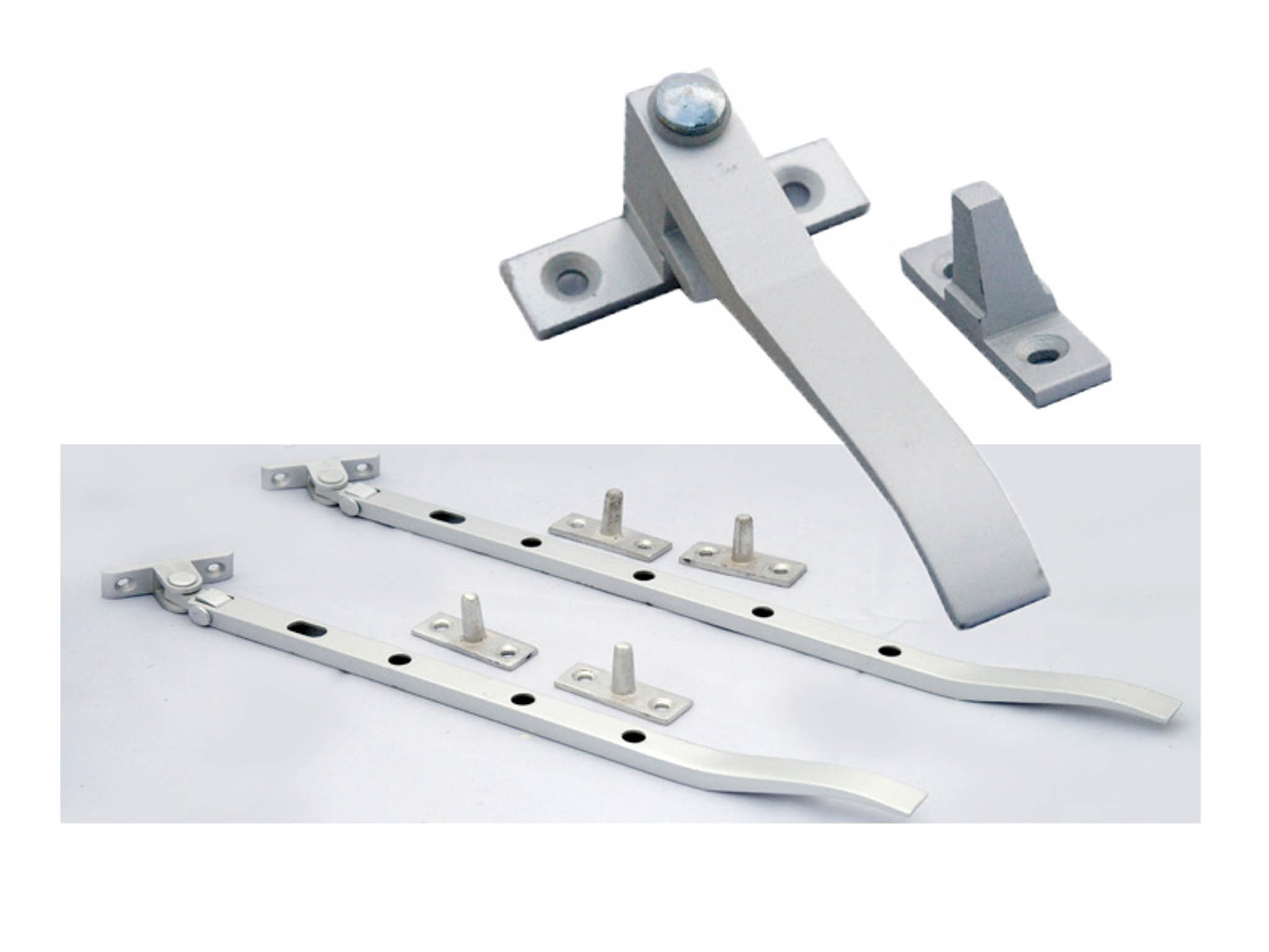 Casement Stay Alum 12" W/screws