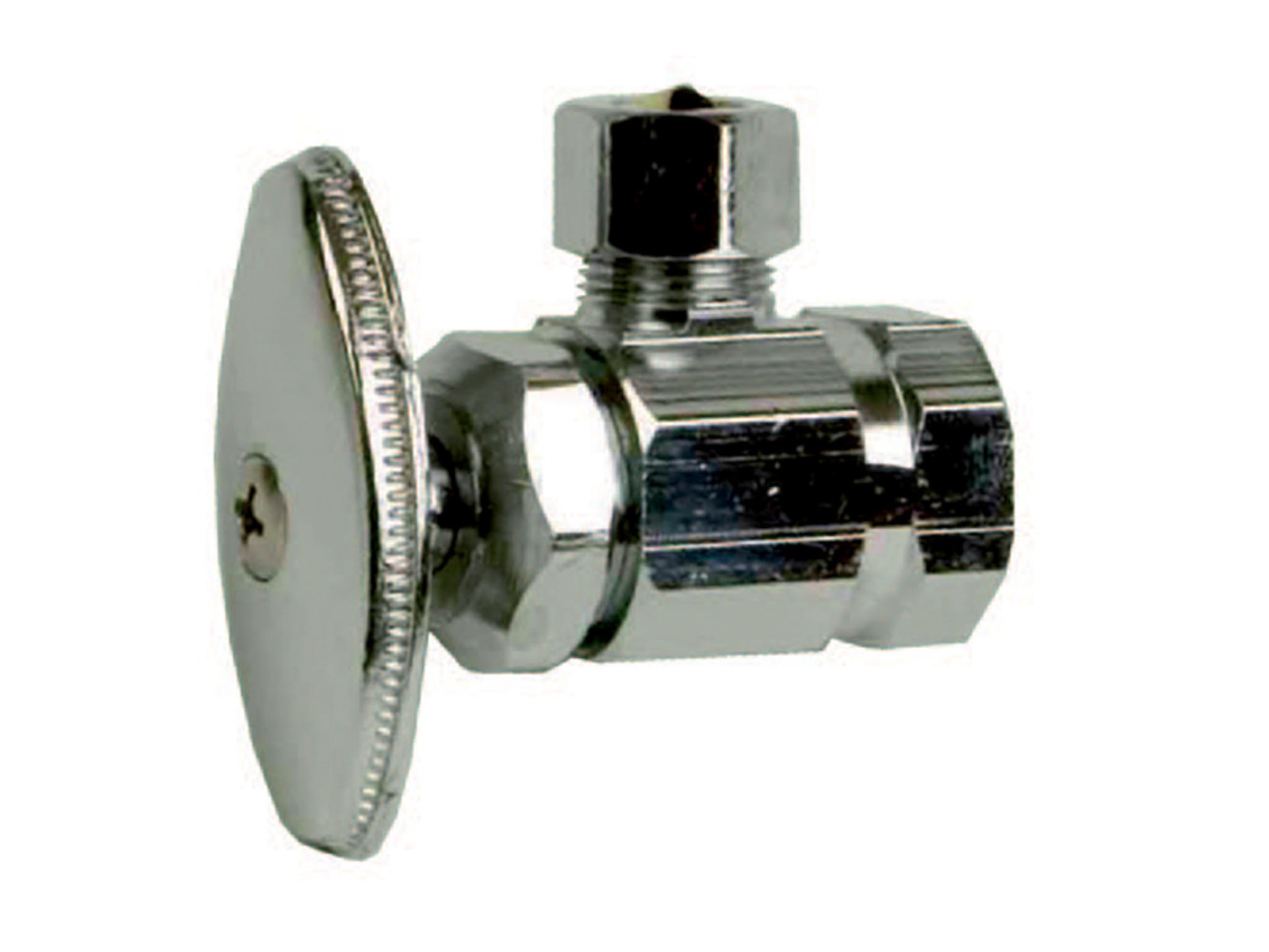 Angle Valve 3/8"x1/2" Chrome