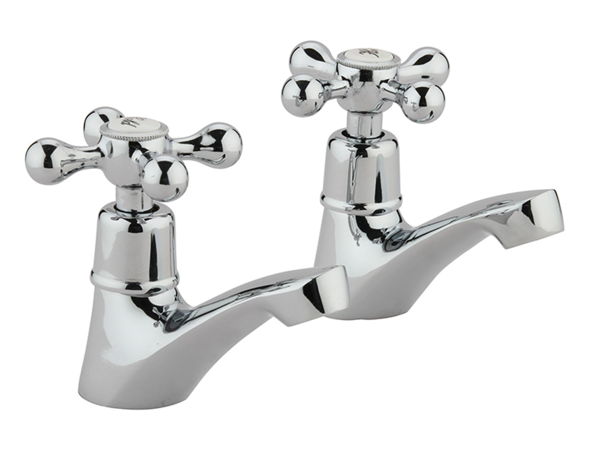 CHROME BASIN TAP VICTRN X-HNDL