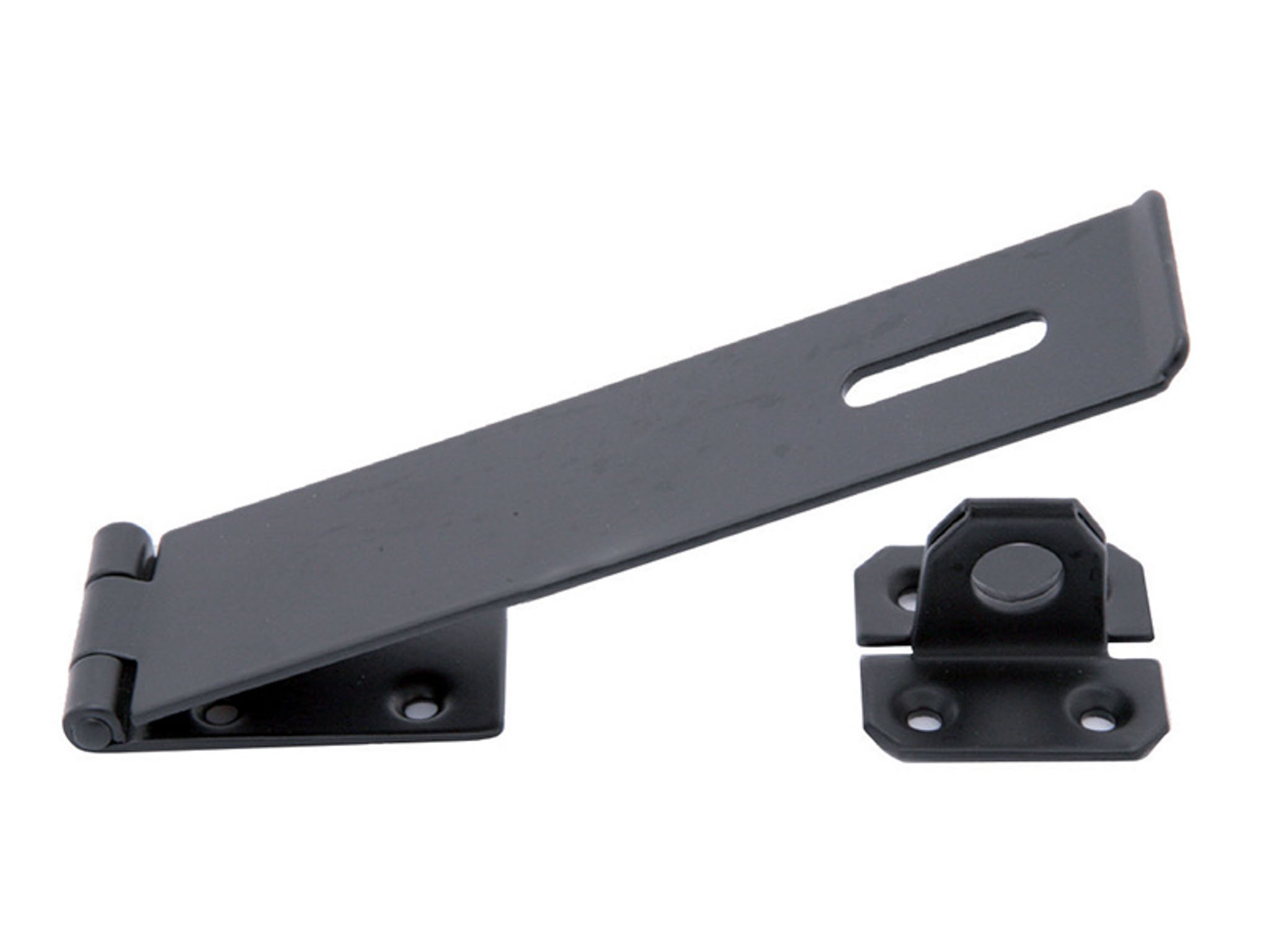 Safety Hasp & Staple Epxy Blk 3"