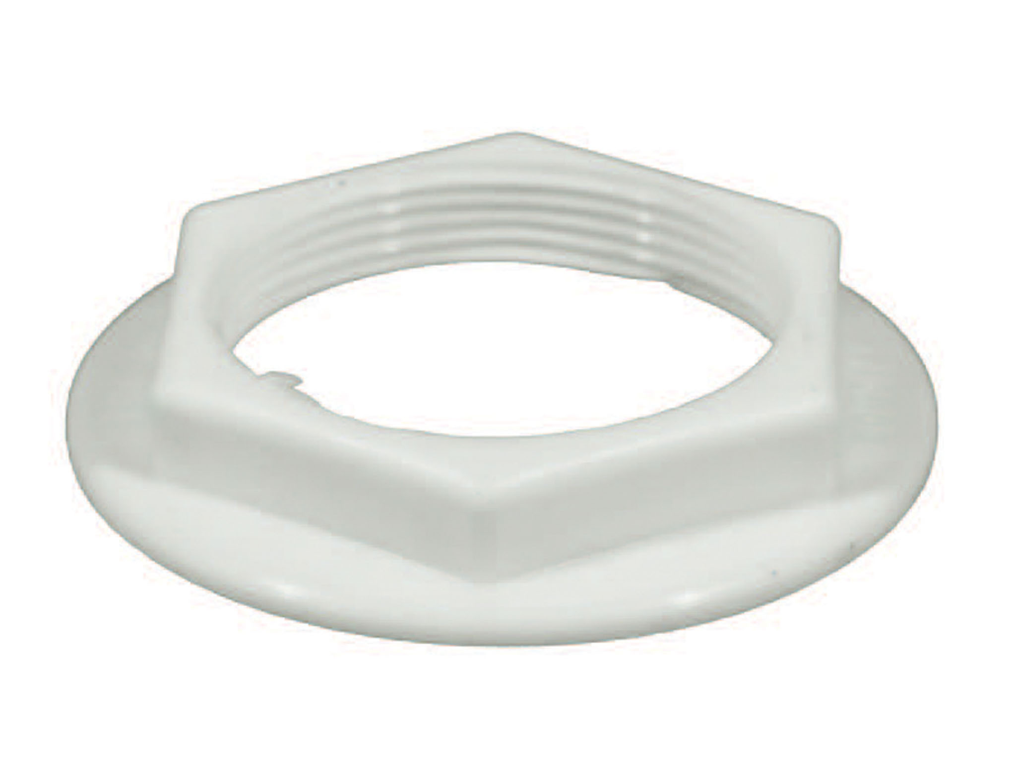 25mm  JAMB  NUT  WHITE