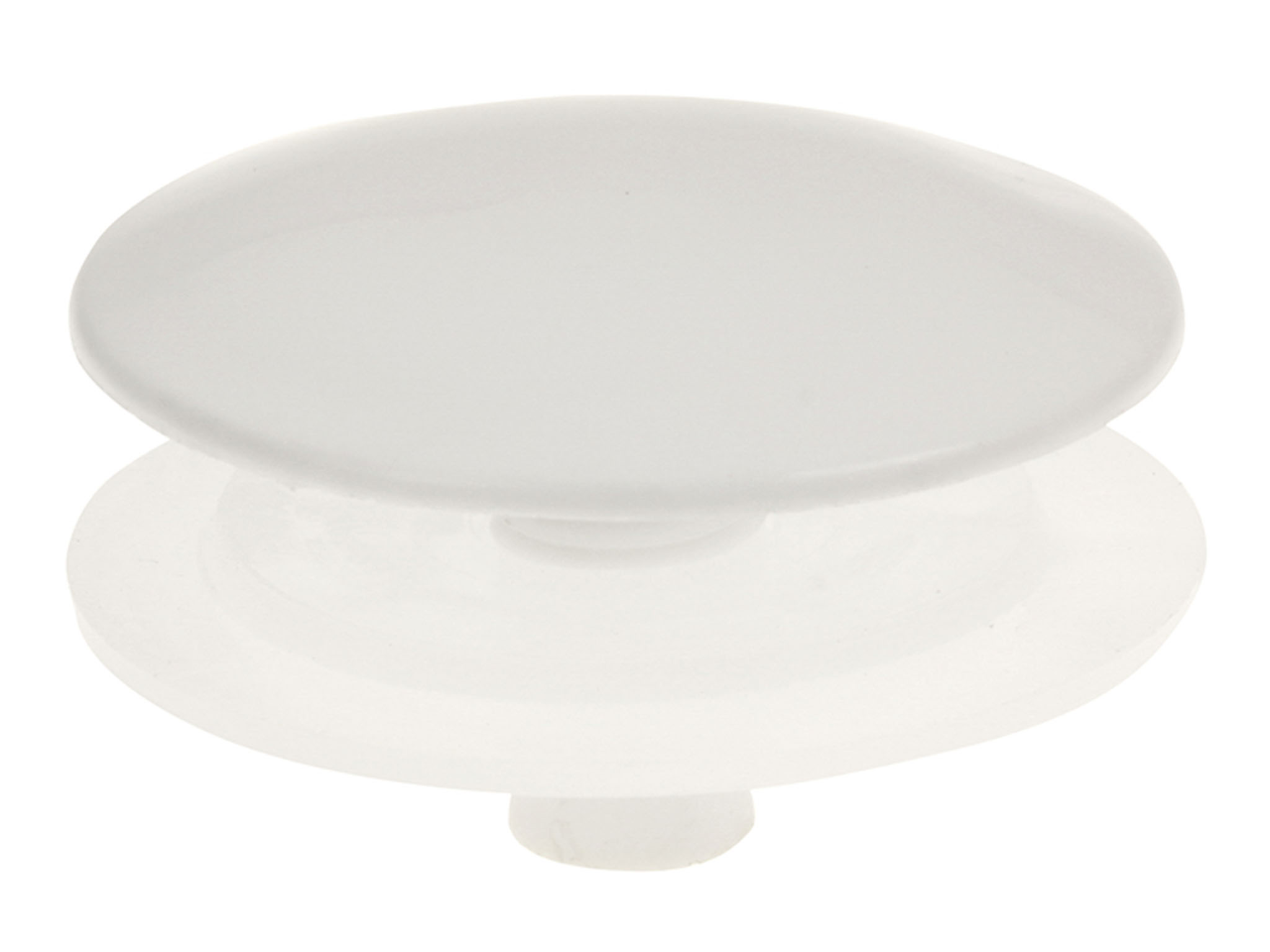 TAP  HOLE  STOPPER W/LOCKNUT WHT