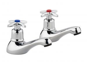 BASIN PILLAR TAP X-HANDLE CHRM