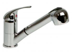SINK TAP H&C 1H P/Out Spry Chrm