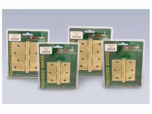 Ball Bearing Hinge Brass 4"x4"