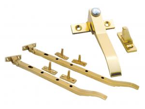 12"Casement Stay Al Gld Adonised