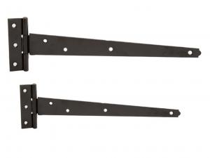 Tee  Hinge  Black  12"