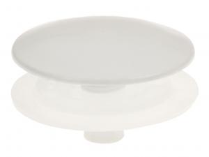 TAP  HOLE  STOPPER W/LOCKNUT WHT