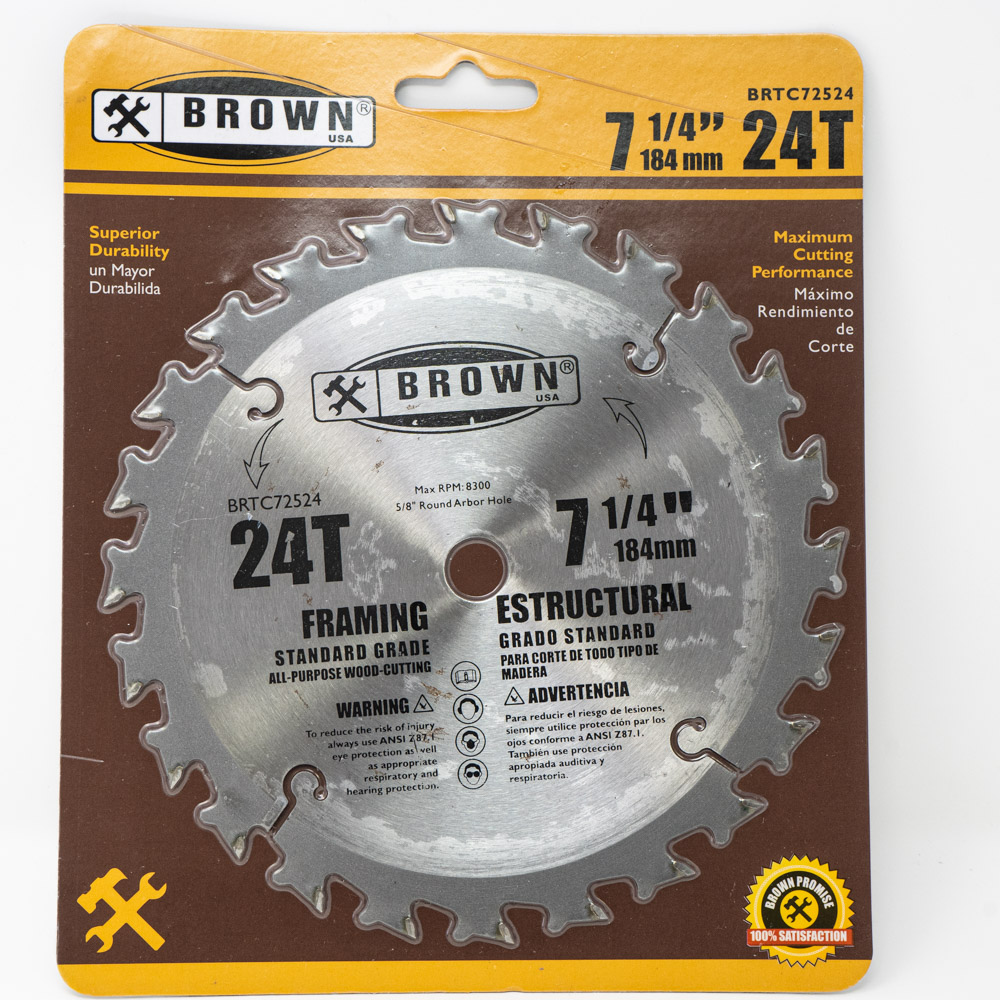 7-1/4"X24T CARBIDE TIP BLADE