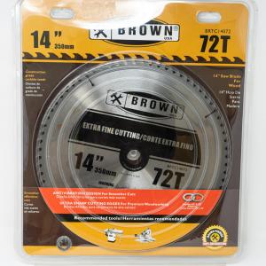 14"X1" ARBOR 72T WOOD SAW BLADE