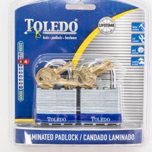 2PK 40MM LAMINATED PADLOCK