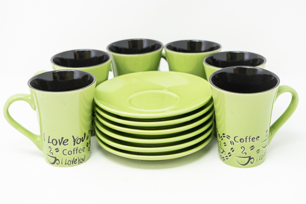 180ML COFFEE SET RED/BLUE