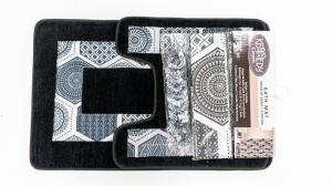 BATH MAT 15PC SET BLACK