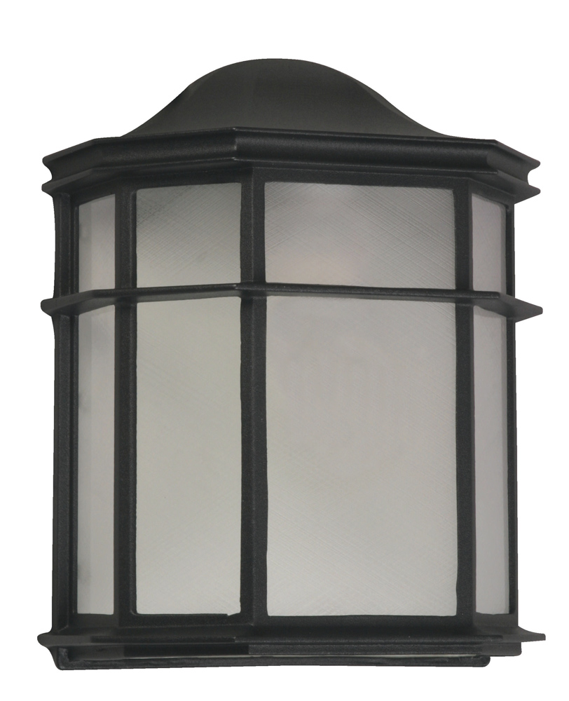 LAMP WALL EXT BLK 1L 60W