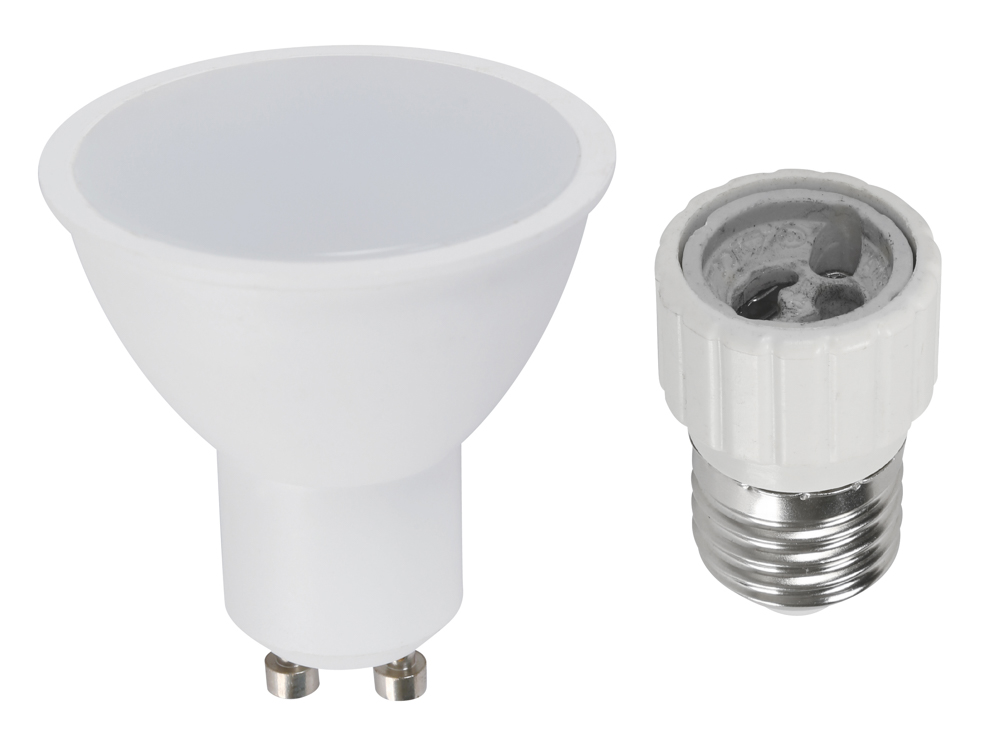 6W GU10 LED BULB 6000K  w/SOCKET