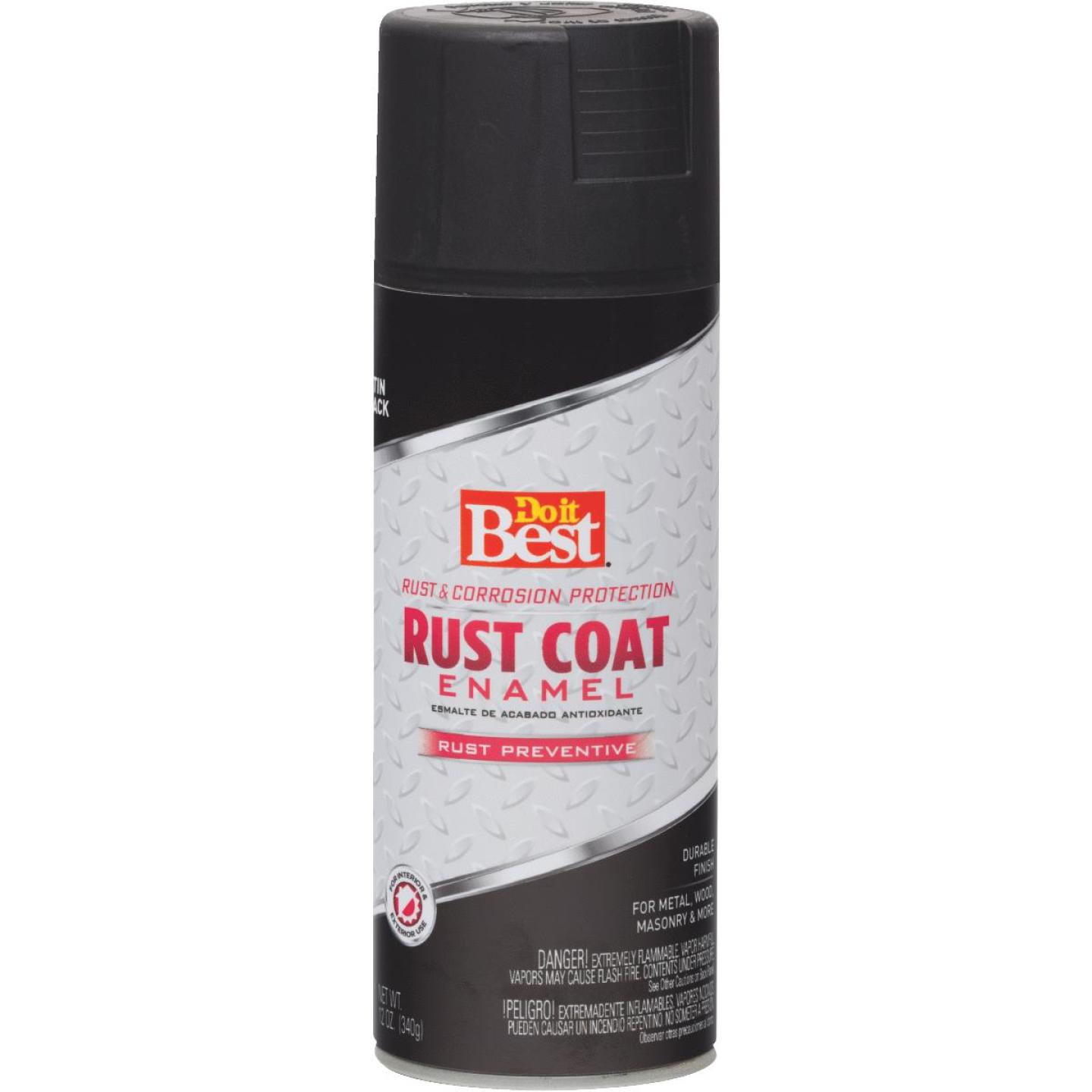 SAT BLK RUST SPRAY PAINT