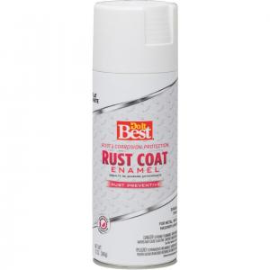 FLT WHT RUST SPRAY PAINT