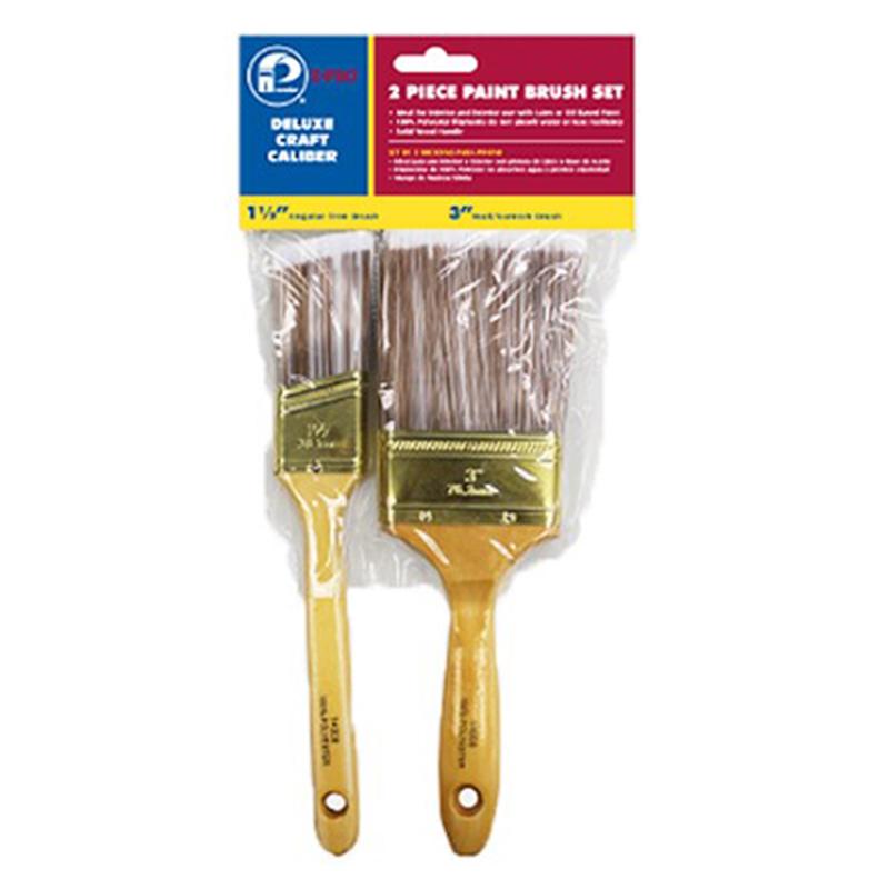 DELUXE 2-PC POLY BRUSH SET