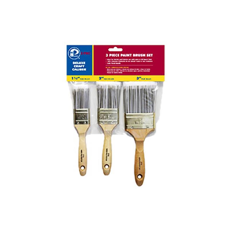 DELUXE 3-PC POLY BRUSH SET