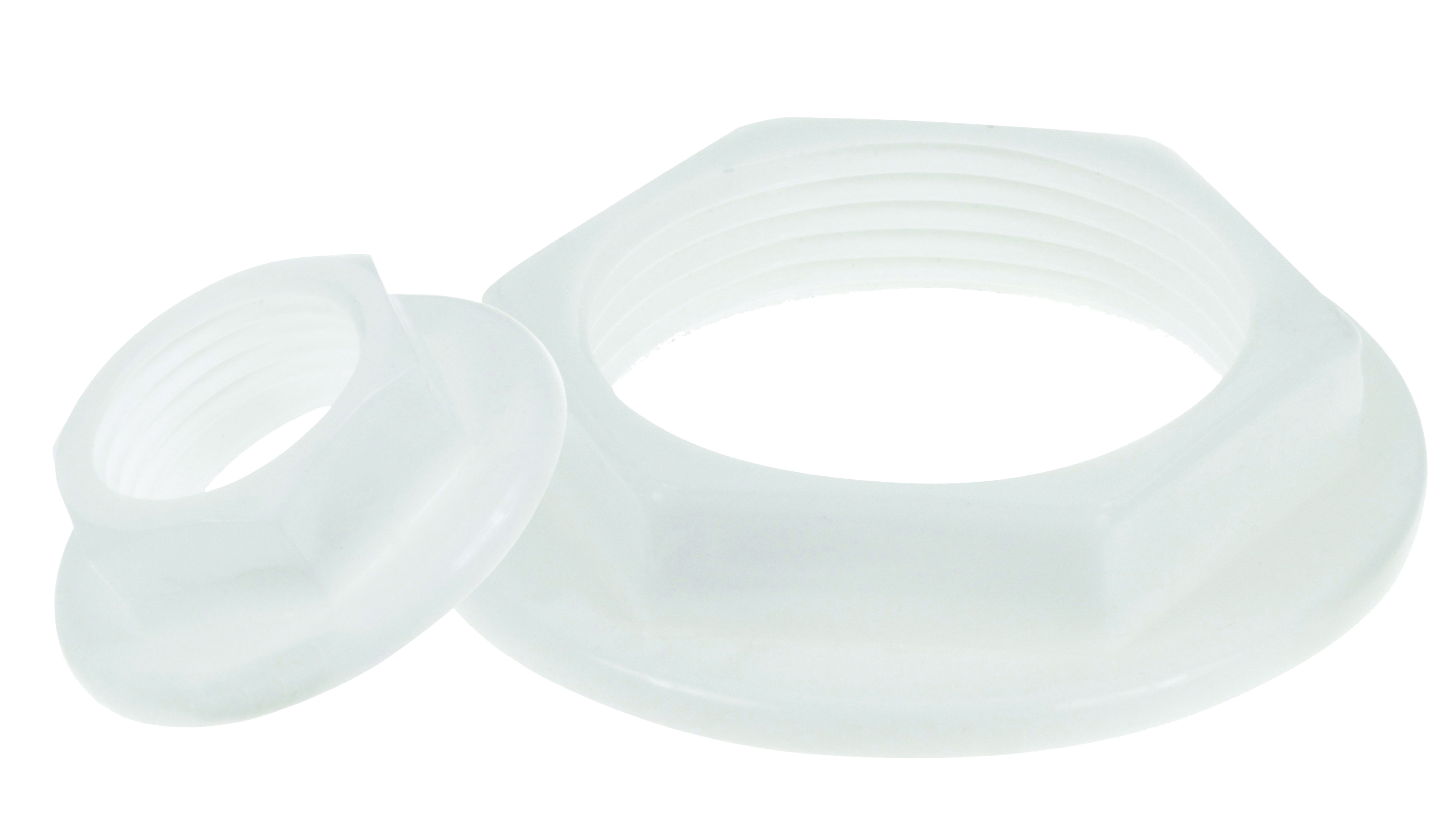 13MM BSPT JAMB NUT WHITE 1/2"