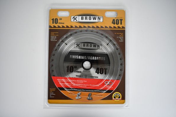 10" 40T 1" ARBOR TCT SAW BLADE