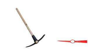 5LB RR/CLAY PICK W/HANDLE
